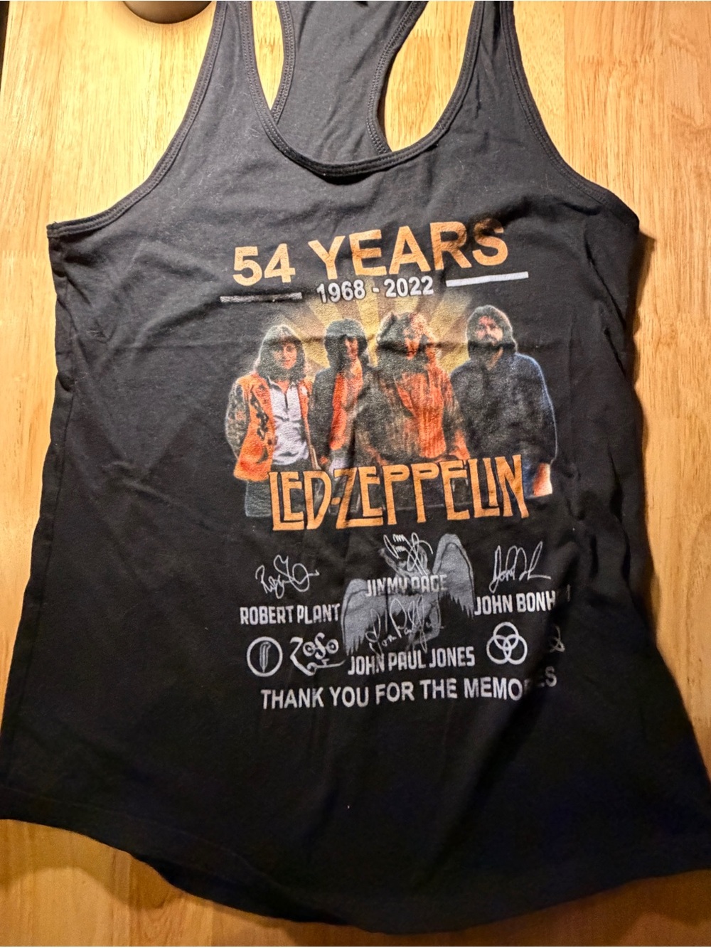 Led Zeppelin 54 Years Black Tank Top - Band Graphic